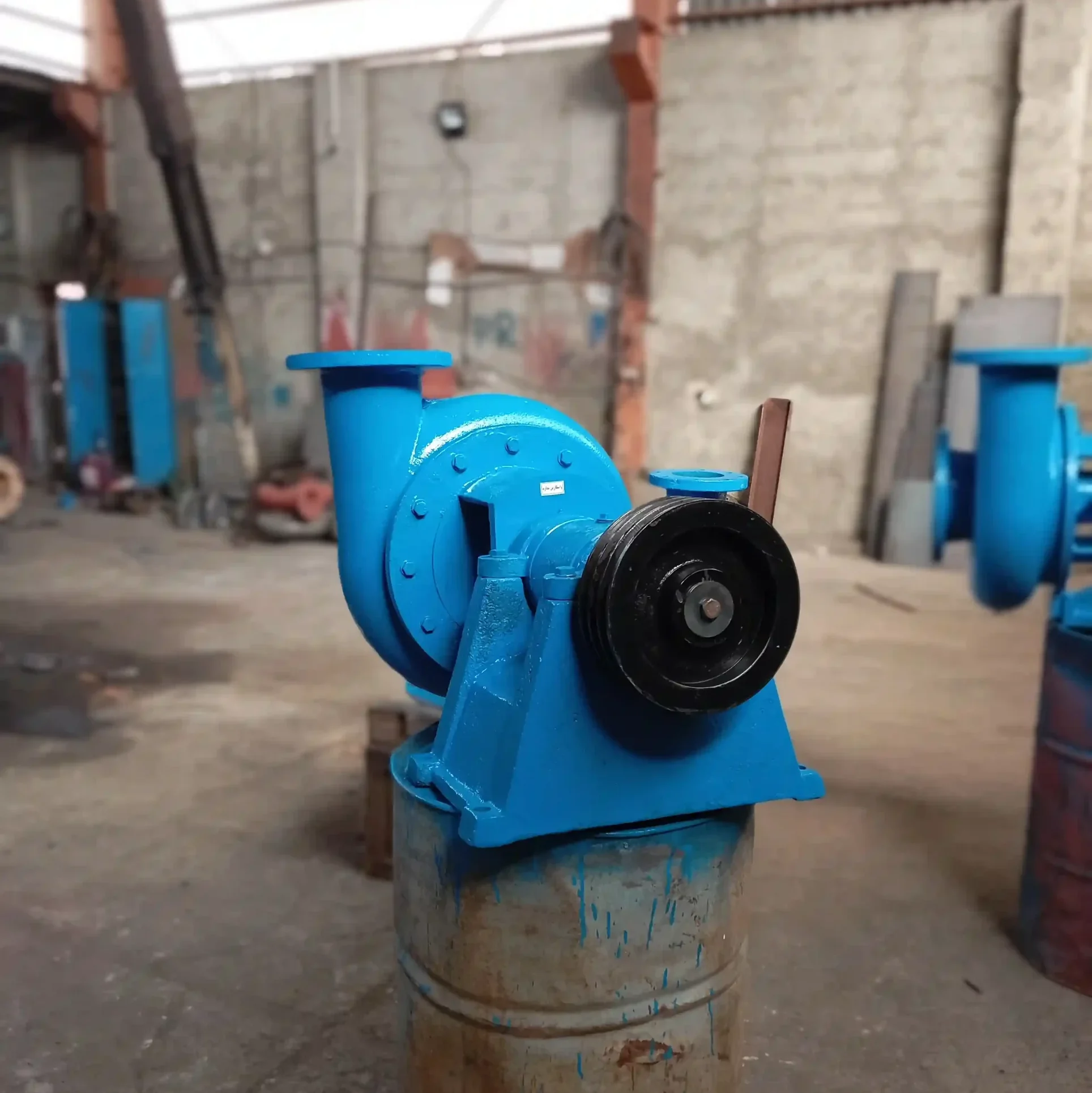 پمپ اسلاری سرند خشک کن از نمای پشت